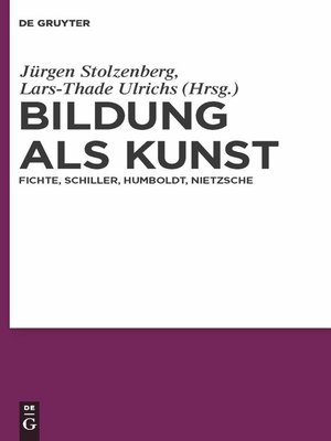 cover image of Bildung als Kunst